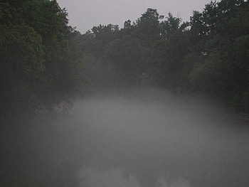 River Fog, night, river, fog, vampire HD wallpaper