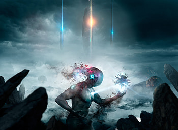 The Messenger, artist, artwork, digital-art, behance HD wallpaper