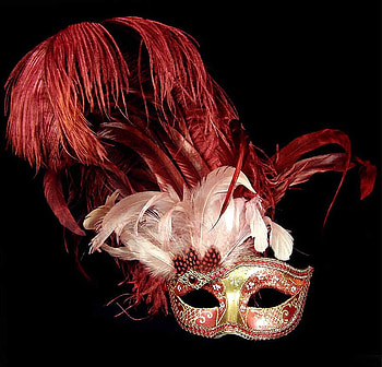 Can-Can, gothic, feather, mask HD wallpaper
