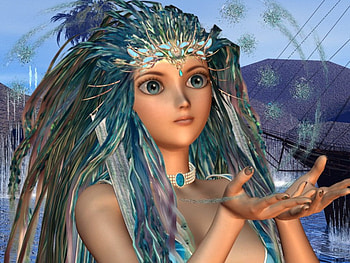 ~Fantasy Girl~, girl, abstract, fantasy, 3d HD wallpaper