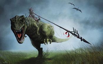 Dinosaur Art, dinosaur, art, digital-art, artist HD wallpaper