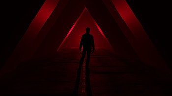 Dark, Silhouette, Triangles HD wallpaper