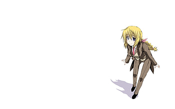 Anime, Girl, Blonde, Tuxedo HD wallpaper