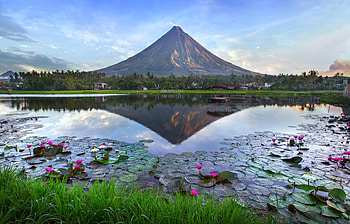 Mayon Volcano, Philippines HD wallpaper