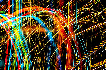 Abstract, Shine, Light, Multicolored, Motley, Lines, Long Exposure HD wallpaper