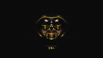 Scorpion Mortal Kombat Dark Minimal , scorpion, mortal-kombat, games, minimalism, minimalist, artist, artwork, digital-art, dark, black HD wallpaper