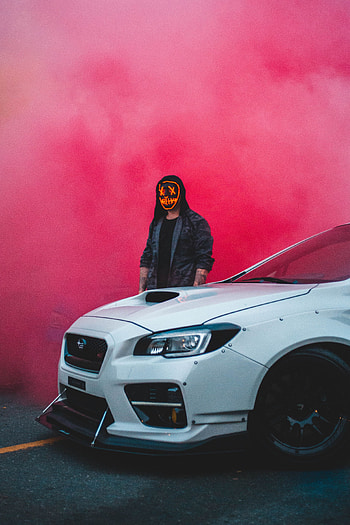 Smoke, Cars, Car, Machine, Mask, Human, Person, Cloud HD phone wallpaper