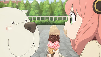Anya & Bond: Sweet Ice Cream Day — Spy x Family, Anime, Spy x Family, Anya Forger, Bond (Spy x Family) HD wallpaper