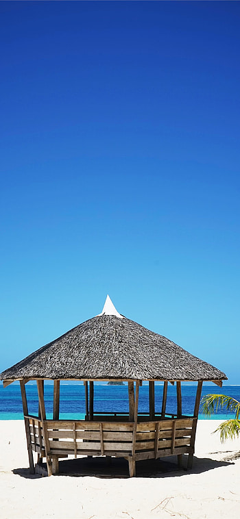 Bamboo hut, Philippines HD phone wallpaper