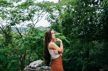 Gorgeous Girl In Forest, girls, model HD wallpaper