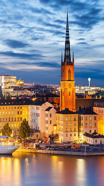 Gamla Stan, Stockholm, , Top HD phone wallpaper