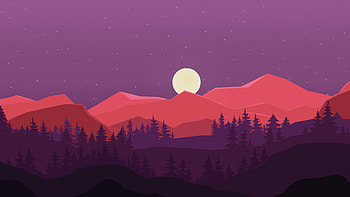 Night Time Minimal , minimalism, minimalist, artist, artwork, digital-art, deviantart HD wallpaper