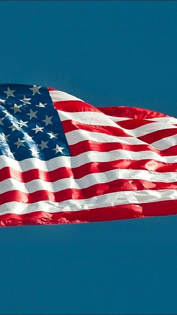 American Flag, Blue Background HD phone wallpaper