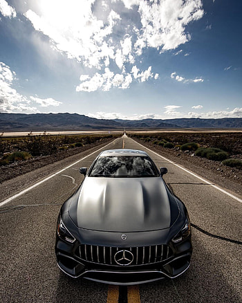Mercedes GT63 AMG, Gray, MercedesBenz, Sportcar, USA, MB, California HD phone wallpaper