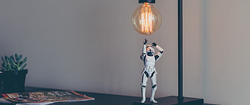 Preview stormtrooper, star wars, lamp, toy HD wallpaper
