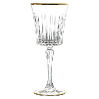 RCR Italy goblet glass, Set of 6 pieces, Gold accents HD phone wallpaper
