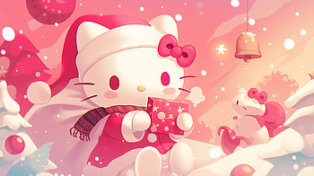 : Hello Kitty's Magical Anime Christmas, Anime, Hello Kitty, sanrio, anime christmas HD wallpaper