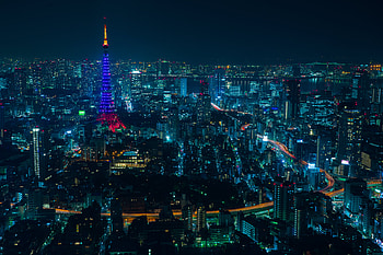 Cities, Night City, Skyscrapers, Tokyo HD wallpaper