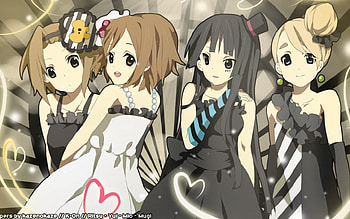 akiyama mio hirasawa yui k on kotobuki tsumugi signed tainaka ritsu, k, akiyama-mio, kotobuki-tsumugi, hirasawa-yui, signed, tainaka-ritsu, on HD wallpaper