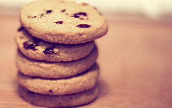 Food, Cookies, Tasty, Delicious, Raisins, Raisin HD wallpaper
