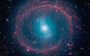 This from NASA's Spitzer Space Telescope shows where the action is taking place in galaxy HD wallpaper
