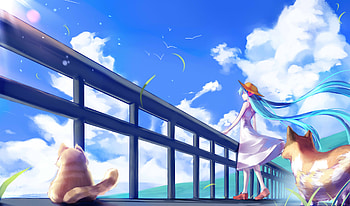 Hatsune Miku Vocaloid, hatsune-miku, vocaloid, anime, anime-girl, artist, artwork, digital-art HD wallpaper