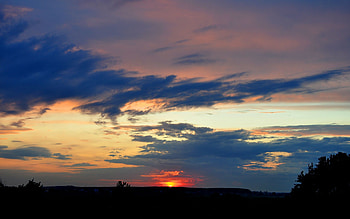 Landscape, Sunset HD wallpaper