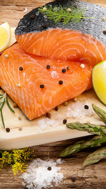 Salmon raw fish, Seafood delicacies, Fresh seafood, Sony Xperia HD phone wallpaper