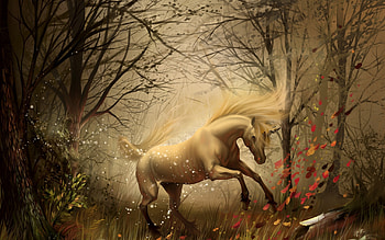 Unicorn In Dreams, unicorn, artist, digital-art HD wallpaper