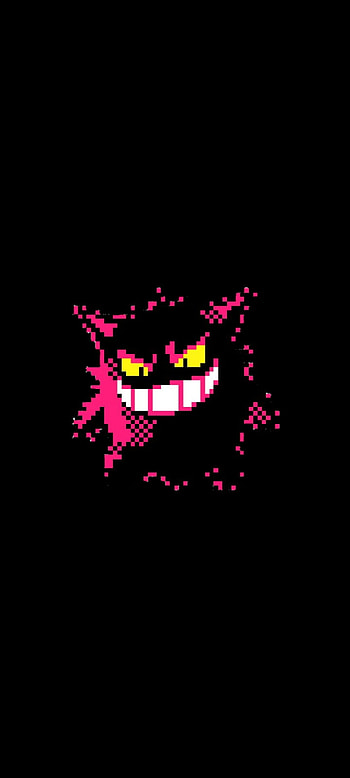 Gengar Sprite, magenta, symbol HD phone wallpaper