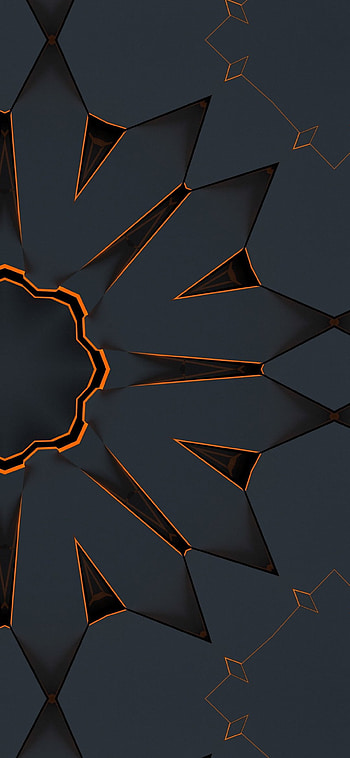 Orange Shield Art, atmospheric, drawings, highquality, design, drawing, artwork, draw HD phone wallpaper