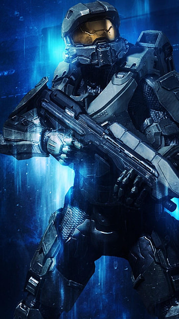 Blue Halo Master Chief, mobile tablet HD phone wallpaper