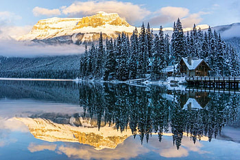 relections of nature, fun, cool, nature, forest, lake, mountain HD wallpaper