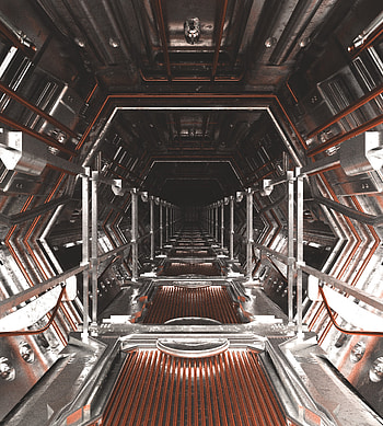 Art, Corridor, Sci-Fi, Perspective, Prospect, Tunnel HD phone wallpaper