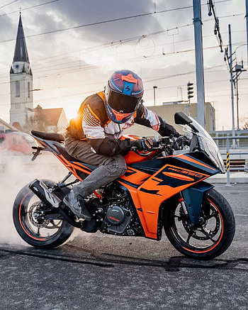 Ktm rc, motorcycle, sky HD phone wallpaper