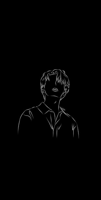 Black boy 2, art, sleeve HD phone wallpaper