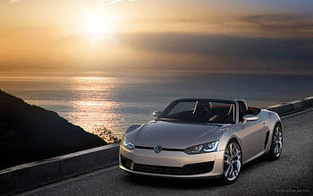 Bluesport Sunset, style, 1920x1200, power, design, car, speed, super, shiny, sportcar, action, fast, , volkswagen, sunset HD wallpaper