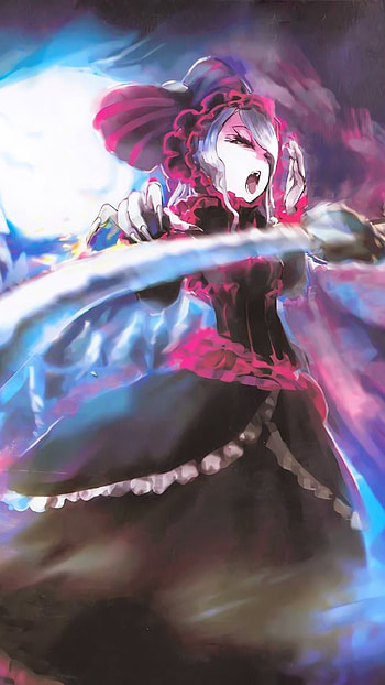 Shalltear & Brain Unglaus — Moonlit Sword Duel (Overlord Anime ), warrior, sword, Shalltear Bloodfallen, Anime, Overlord HD phone wallpaper