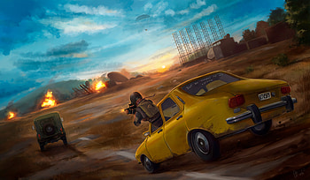 Pubg Car Fight , pubg, playerunknowns-battlegrounds, 2019-games, games, artstation HD wallpaper