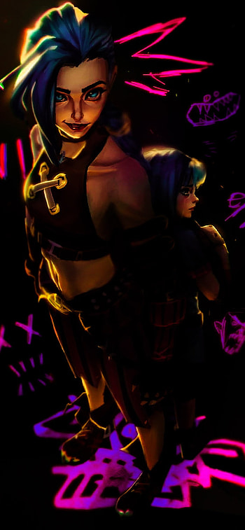 Jimx, Anime, Enemy, Arcane, Jinx HD phone wallpaper