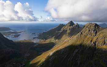 Norway, sky, cloud, mountain HD wallpaper