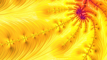 Trippy Psychedelic Fractal, colorful, colors, orange (Color), yellow, Abstract, fractal HD wallpaper