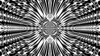 Black And White Design Fractal Art Abstraction Abstract HD wallpaper