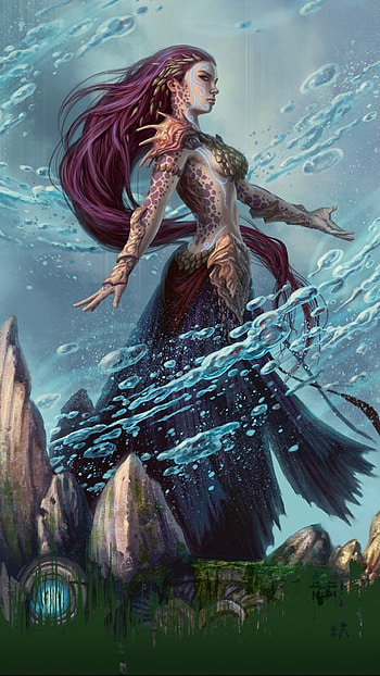 Magic: The Gathering, Fantasy landscapes, Magical creatures, Card game HD phone wallpaper