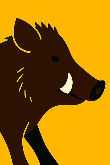 Sunburst Boar — HD phone wallpaper