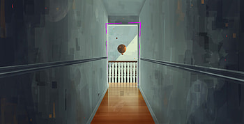 Art, Building, Ball, Room, Levitation HD wallpaper