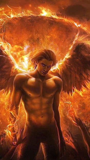 Devil, Fire Theme HD phone wallpaper