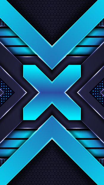 blue black amoled neon, digital, new, material, shapes, texture, design, geometric, layers, pattern, abstract HD phone wallpaper