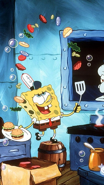Spongebob, Yellow HD phone wallpaper