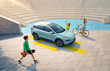 Amphitheater, XPeng G3i SUV HD wallpaper